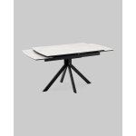 Стол Галац 120*80 см столешница стекло белое