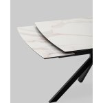 Стол Галац 120*80 см столешница стекло белое