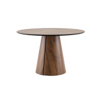 Стол круглый Стивенсон D120 столешница HPL дуб вотан