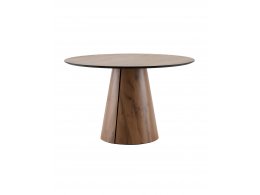 Стол круглый Стивенсон D120 столешница HPL дуб вотан