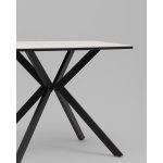 Стол Мармер мини нераскладной 90х60х75 см, GOLD JADE, подстолье металл черный