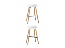 Стул барный LIBRA БЕЛЫЙ 2 шт