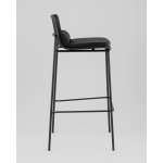 Стул барный Louran с подушкой чёрный
