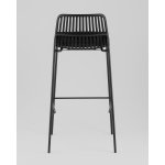 Стул барный Louran с подушкой чёрный