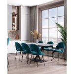 Стул Меган SN велюр пыльно-синий