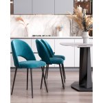 Стул Меган SN велюр пыльно-синий