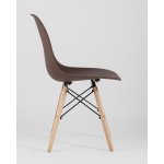 Стул Eames Style DSW коричневый (разборный каркас)