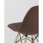 Стул Eames Style DSW коричневый (разборный каркас)