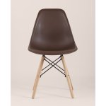 Стул Eames Style DSW коричневый (разборный каркас)