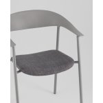 Стул Eila с подушкой пластик серый