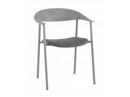 Стул Eila с подушкой пластик серый