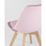 Стул FRANKFURT велюр розовый 4 шт.