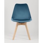 Стул FRANKFURT велюр синий 4 шт.