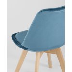 Стул FRANKFURT велюр синий 4 шт.