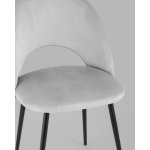 Стул Меган SN велюр светло-серый