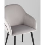 Стул Новел New велюр светло-серый