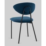 Стул обеденный Квинси велюр синий