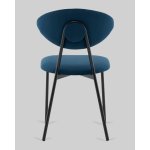 Стул обеденный Квинси велюр синий