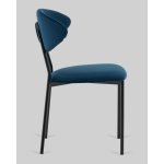 Стул обеденный Квинси велюр синий