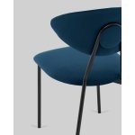 Стул обеденный Квинси велюр синий