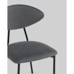 Стул обеденный Квинси велюр темно-серый