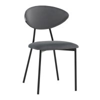 Стул обеденный Квинси велюр темно-серый