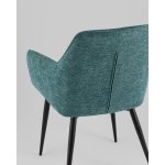 Стул обеденный Lynet рогожка голубой