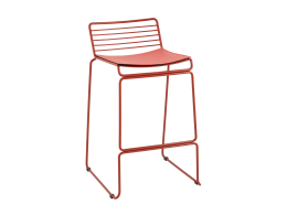 Стул полубарный Danny бордовый с подушкой