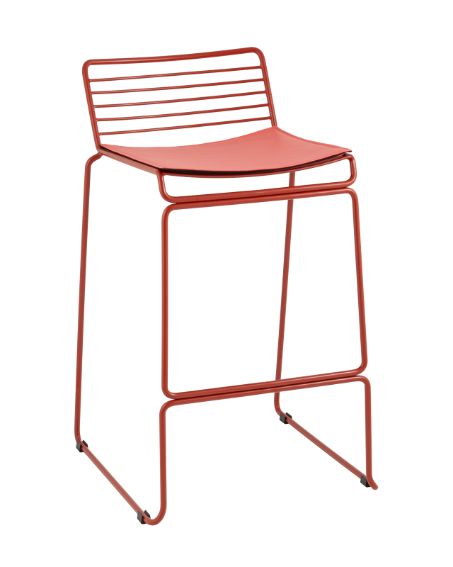 Стул полубарный Danny бордовый с подушкой