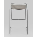 Стул полубарный Danny серый с подушкой