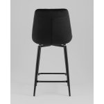 Стул полубарный Флекс с поворотным механизмом  велюр черный