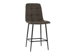 Стул полубарный Одди велюр темно-серый