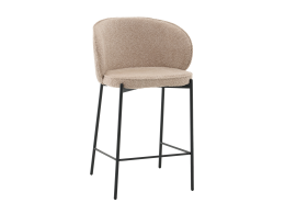 Стул полубарный Тисдейл букле бежевый
