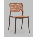 Стул Yona пластиковый коричневый