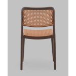 Стул Yona пластиковый коричневый