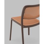 Стул Yona пластиковый коричневый