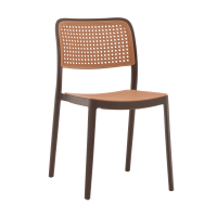 Стул Yona пластиковый коричневый