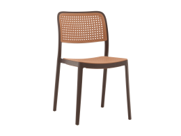 Стул Yona пластиковый коричневый