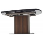 Стол DAGFINN 150 TL-314 поворотная система раскладки, исп. керамика на стекле / Кофе/ Орех, ®DISAUR