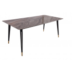 Стол обеденный Рио Гранд MC232-180BR, 180х90х76 см, коричневая керамика/черный