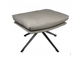 Оттоманка HUG светло-серый, экокожа