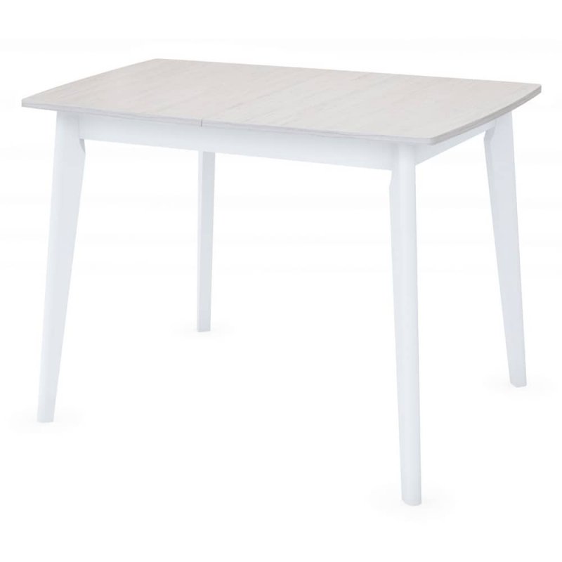 Стол Oslo раскладной 100-130x80x76см, Сосна Рандерс, белый Стол Oslo раскладной 100-130x80x76см, Сосна Рандерс, белый