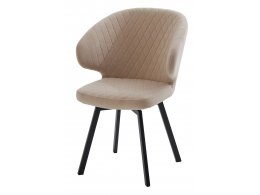 Стул ХИЛТОН 360 град., цвет B03 Бежевый, велюр / латте каркас М-City Стул ХИЛТОН 360 град., цвет B03 Бежевый, велюр / латте каркас М-City