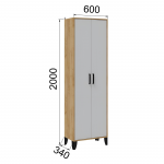 Прихожая Витра шкаф платяной дуб крафт золотой/белый