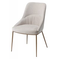 Стул ABRIOLA BOSTON-102 латте, ткань / бронзовый винтажный, ®DISAUR