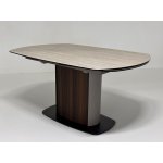 Стол DAGFINN 150 TL-314 поворотная система раскладки, исп. керамика на стекле / Кофе/ Орех, ®DISAUR