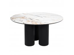 Стол BRAVO 140х85х77 см керамогранит Calacatta Matt