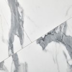Стол Rudolf круглый раскладной 100-130x100x75см, белый мрамор, белый Стол Rudolf круглый раскладной 100-130x100x75см, белый мрамор, белый