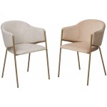 Стул ДИЛЛ, цвет H-06 Бежевый, велюр / шампань каркас М-City