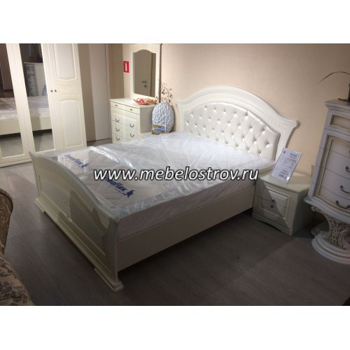 Венера Кровать 1600*2000 с мягким изголовьем, с решёткой, без матраца